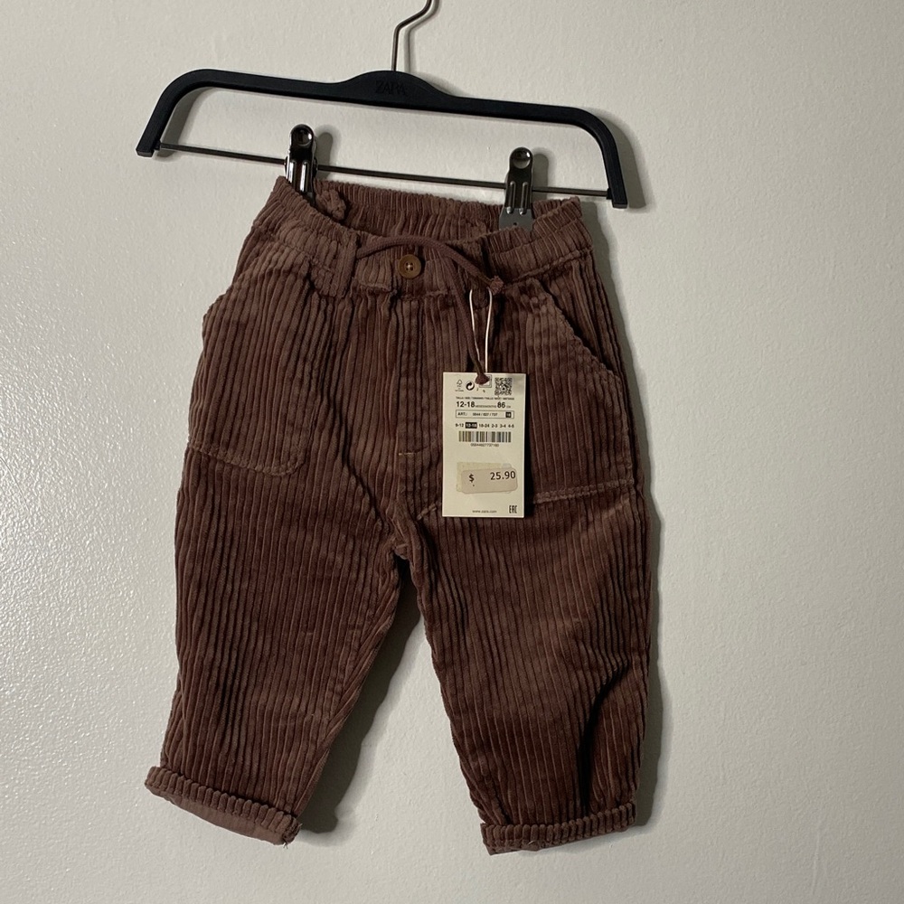 Brown Corduroy Kids Pants - Unbranded
